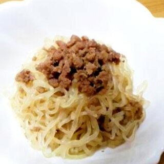 牛そぼろと白滝のすき焼き風炒り煮